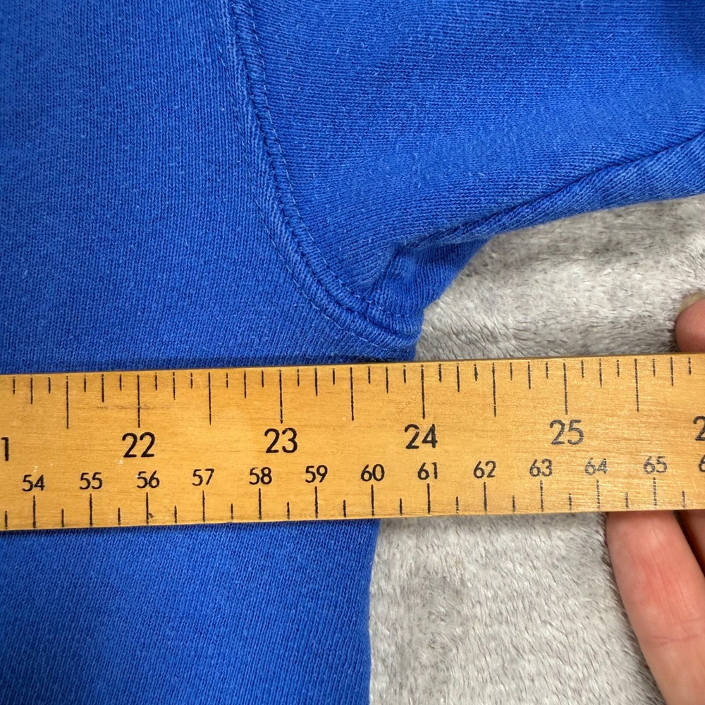 Year 2000 Sweatshirt Mens XL Blue Embroidered Globe Vintage Y2K Made In Canada - Picture 10 of 10